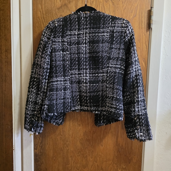 Paper Tee Black and White Tweed Blazer - Picture 5 of 5